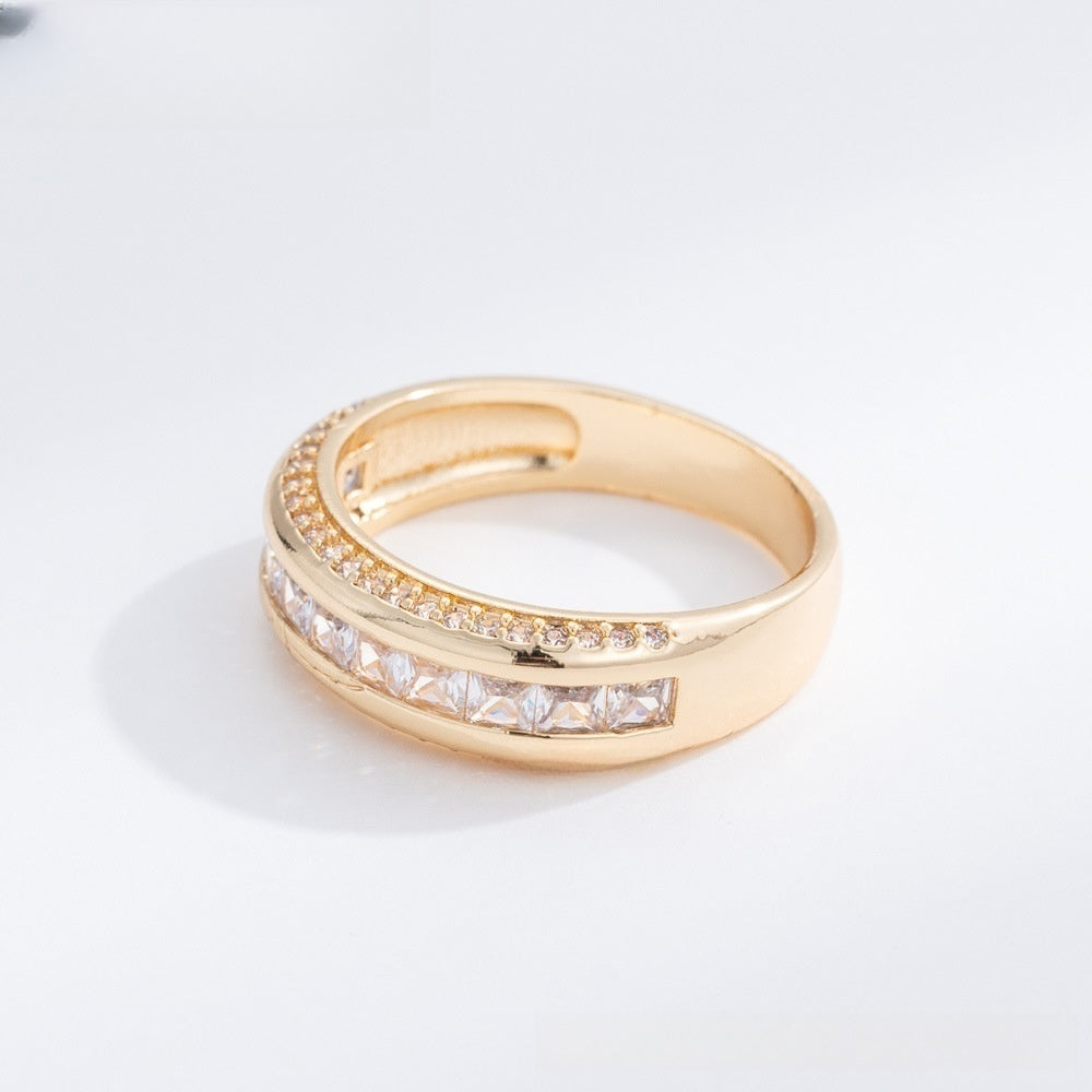 Princess Cut Channel Ring for Women product image