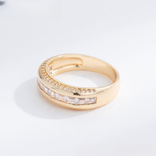 Princess Cut Channel Ring for Women