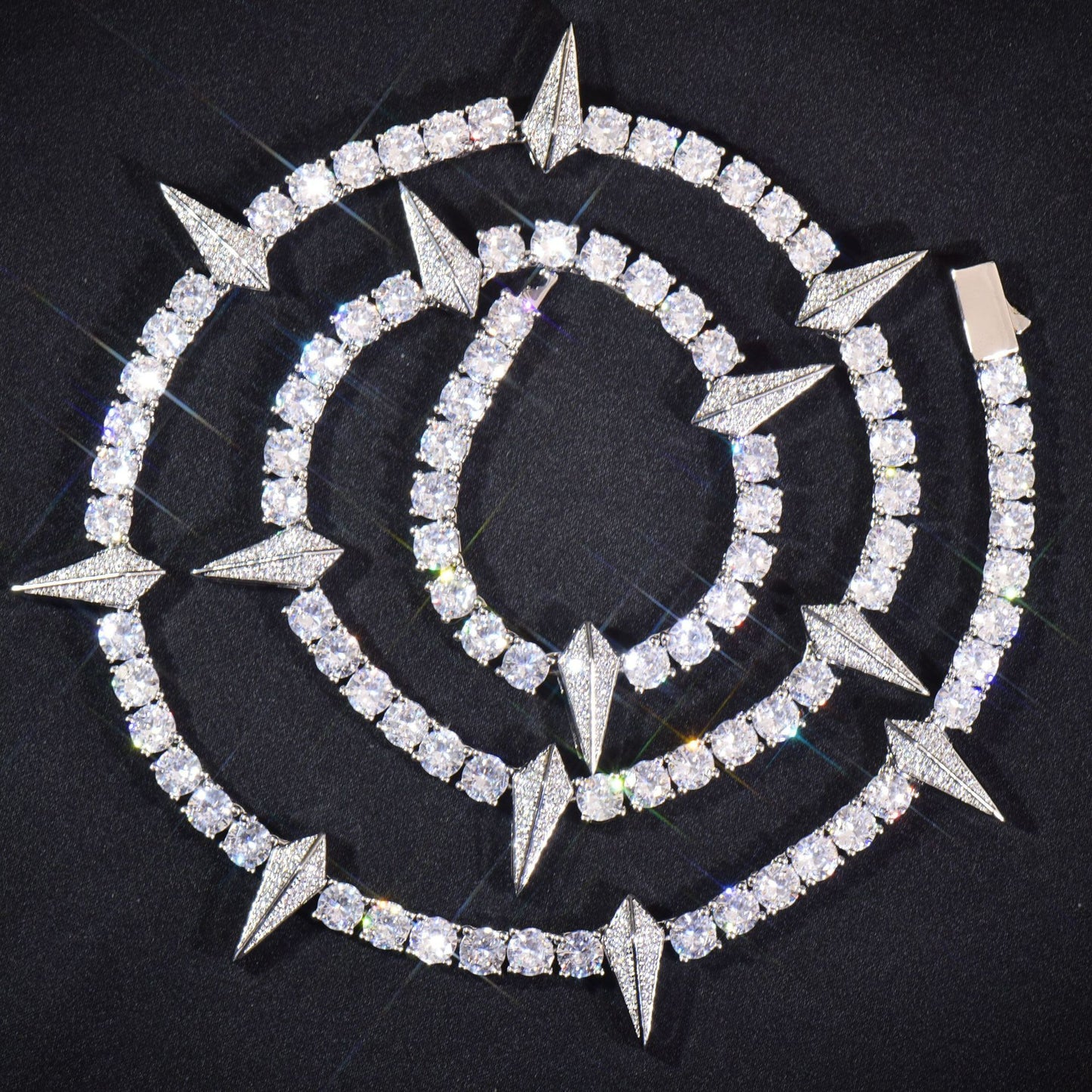 Iced Out Spike Pendant Necklace product image
