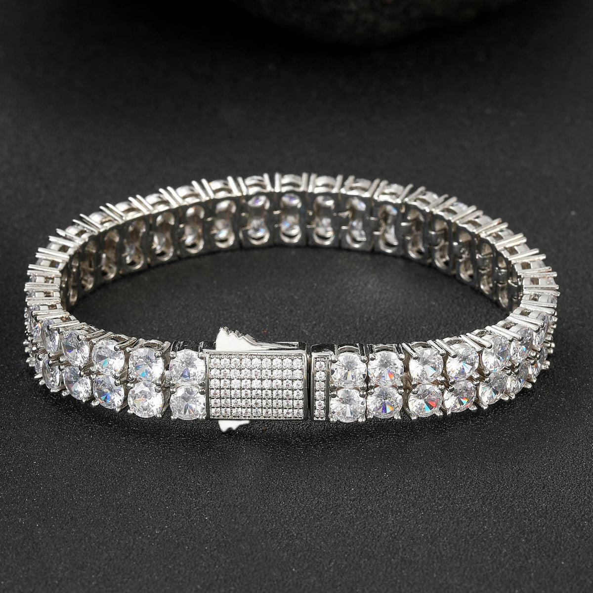 Hip Hop Tennis Chain Cubic Zirconia Bracelet for Men product image