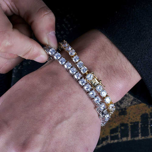 3-6 mm Round CZ Tennis Copper Bracelet - CHA003 alternate product image