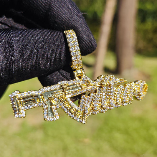 Iced Out Hip Hop Pendant Necklace