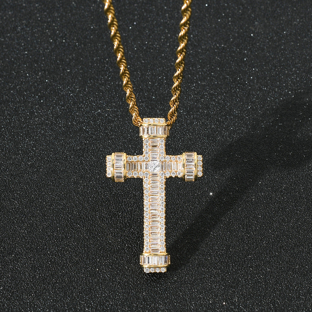 Fashion Cubic Zirconia Pendant Necklace for Men and Women