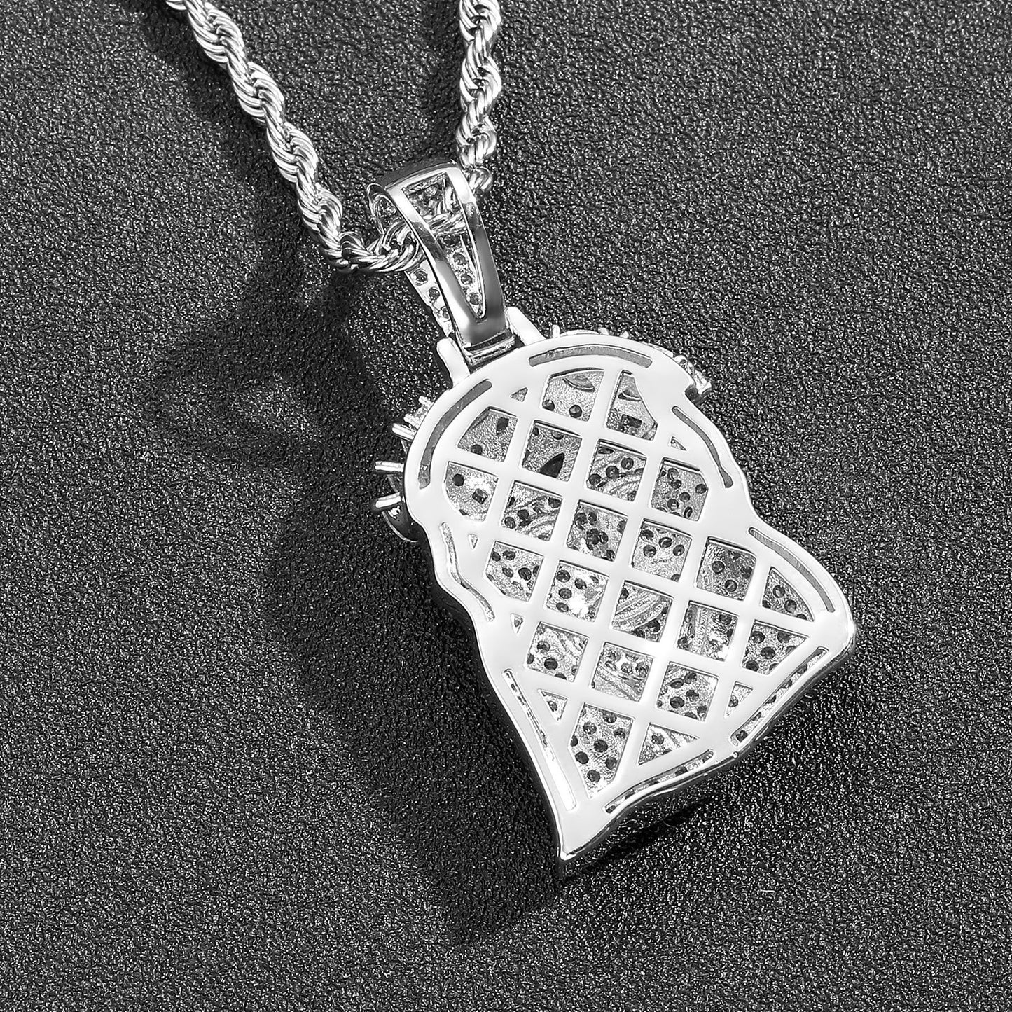 Hip Hop Vintage Fashion Cubic Zirconia Pendant Necklace for Men and Women