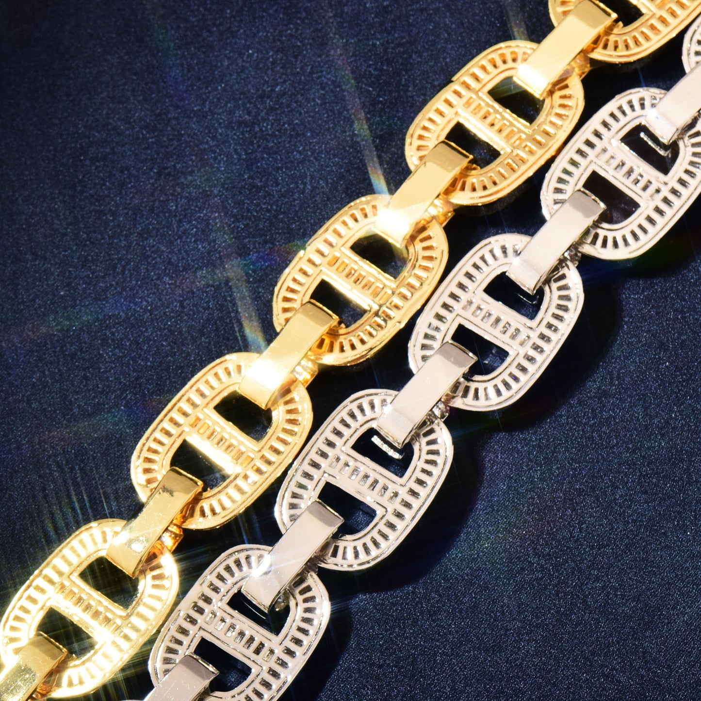 Iced Out Cuban Link Chain Set