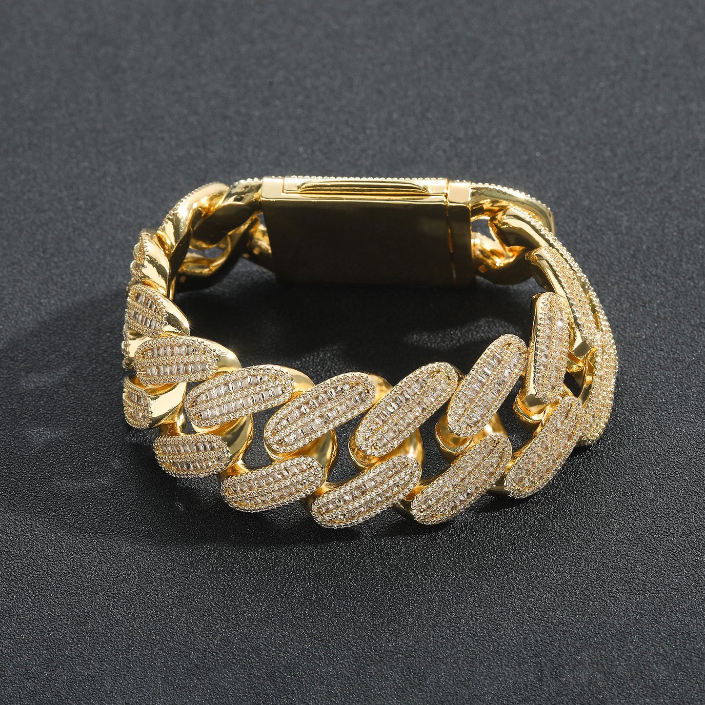 Hip Hop Cuban Link Copper Bracelet for Men