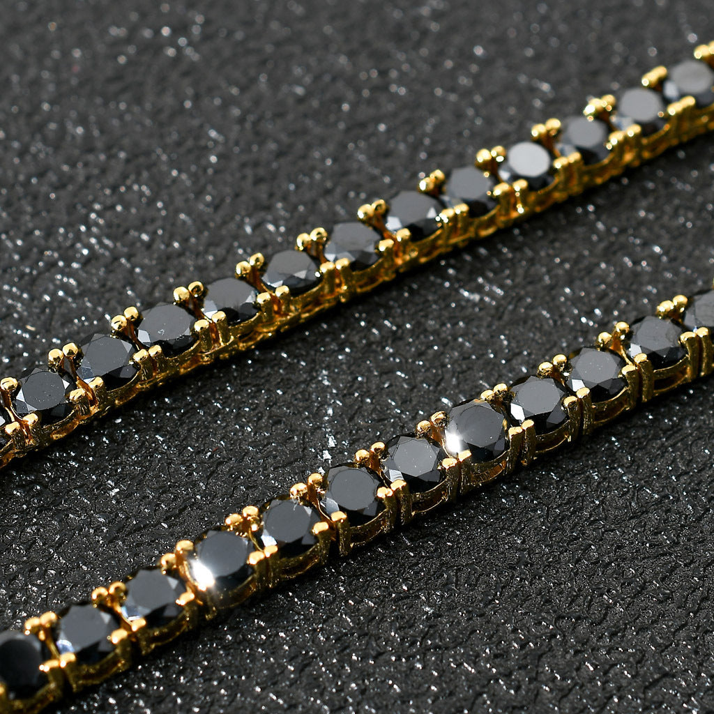 Hip Hop Light Luxury Tennis Chain Cubic Zirconia Bracelet for Men