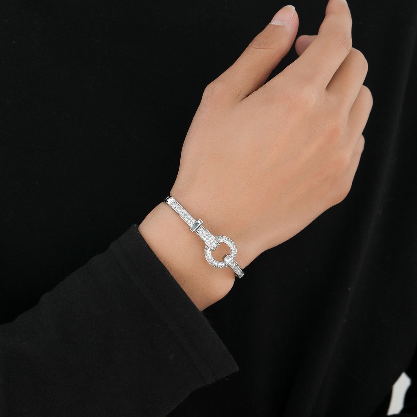 Hip Hop Cuban Link Copper Bracelet for Men and Women