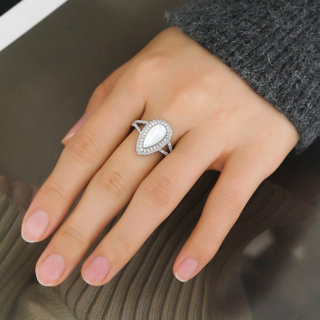 Teardrop Copper Ring for Men