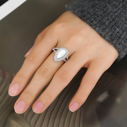 Teardrop Copper Ring for Men