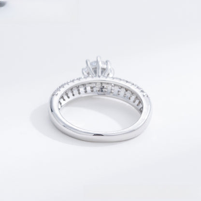 Round Solitaire Minimalist Ring for Women
