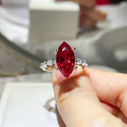 Marquise Moissanite Ring for Women, 3 Carat & 5 Carat Statement Engagement Style Ring