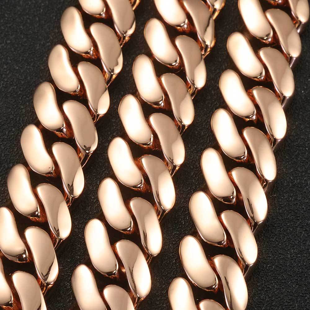 10-22 mm Faceted Polished Cuban Copper Bracelet - CHA268 product image