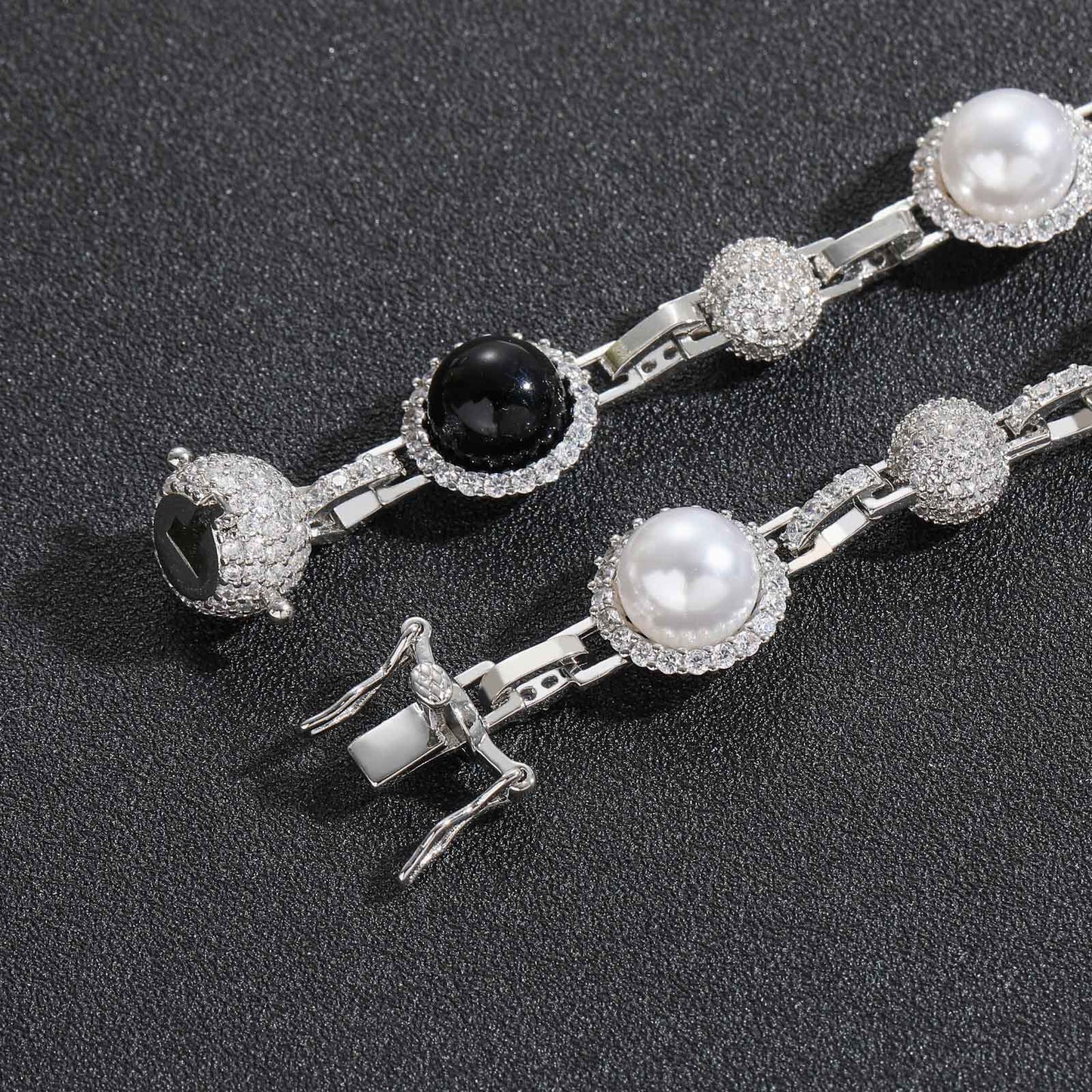 Hip Hop Vintage Bubble Cubic Zirconia Necklace for Men