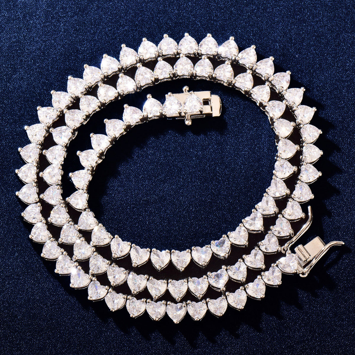 Unisex Iced Heart Tennis Necklace product image