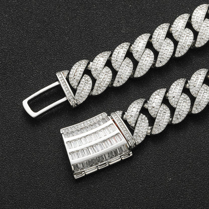 Hip Hop Cuban Link Cubic Zirconia Bracelet for Men