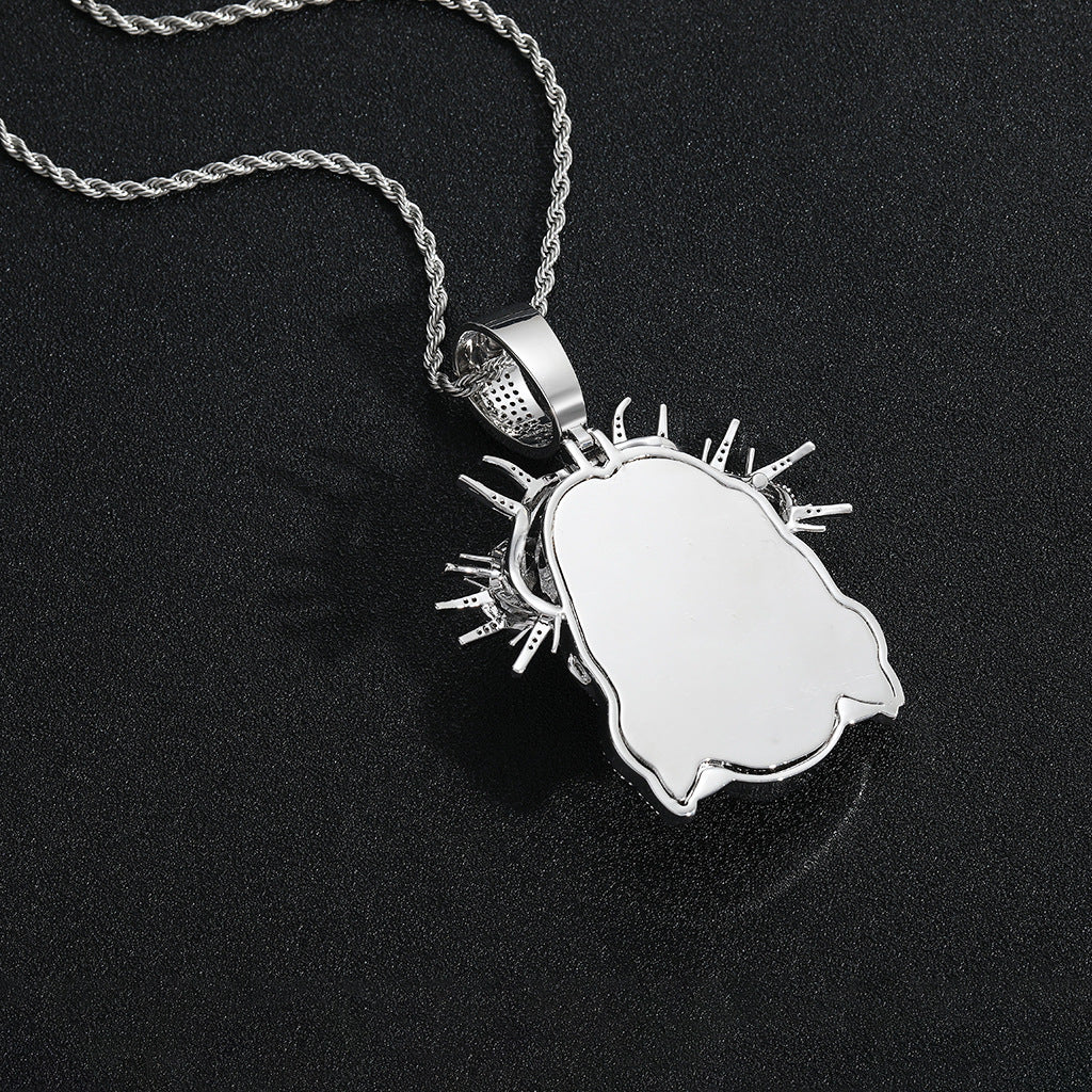 Hip Hop Copper Pendant Necklace for Men and Women