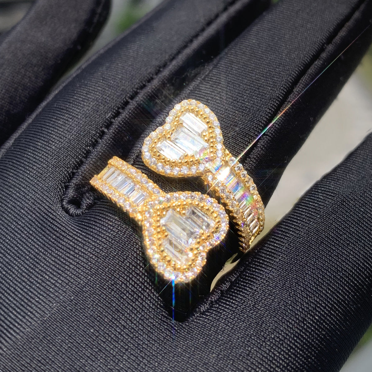 Iced Heart Wrap Ring product image