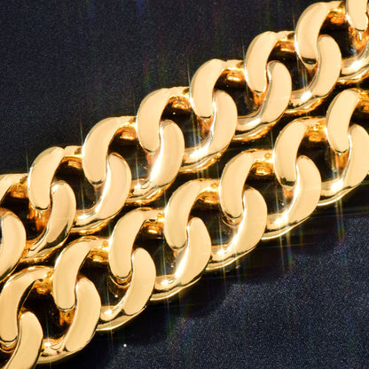 Unisex Iced Cuban Chain Statement Necklace