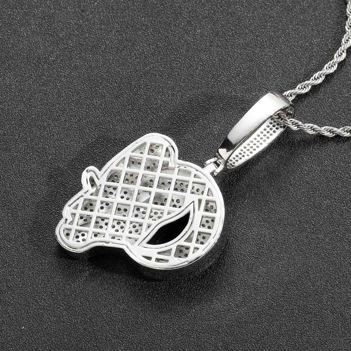 Hip Hop Fashion Cubic Zirconia Pendant Necklace for Men and Women