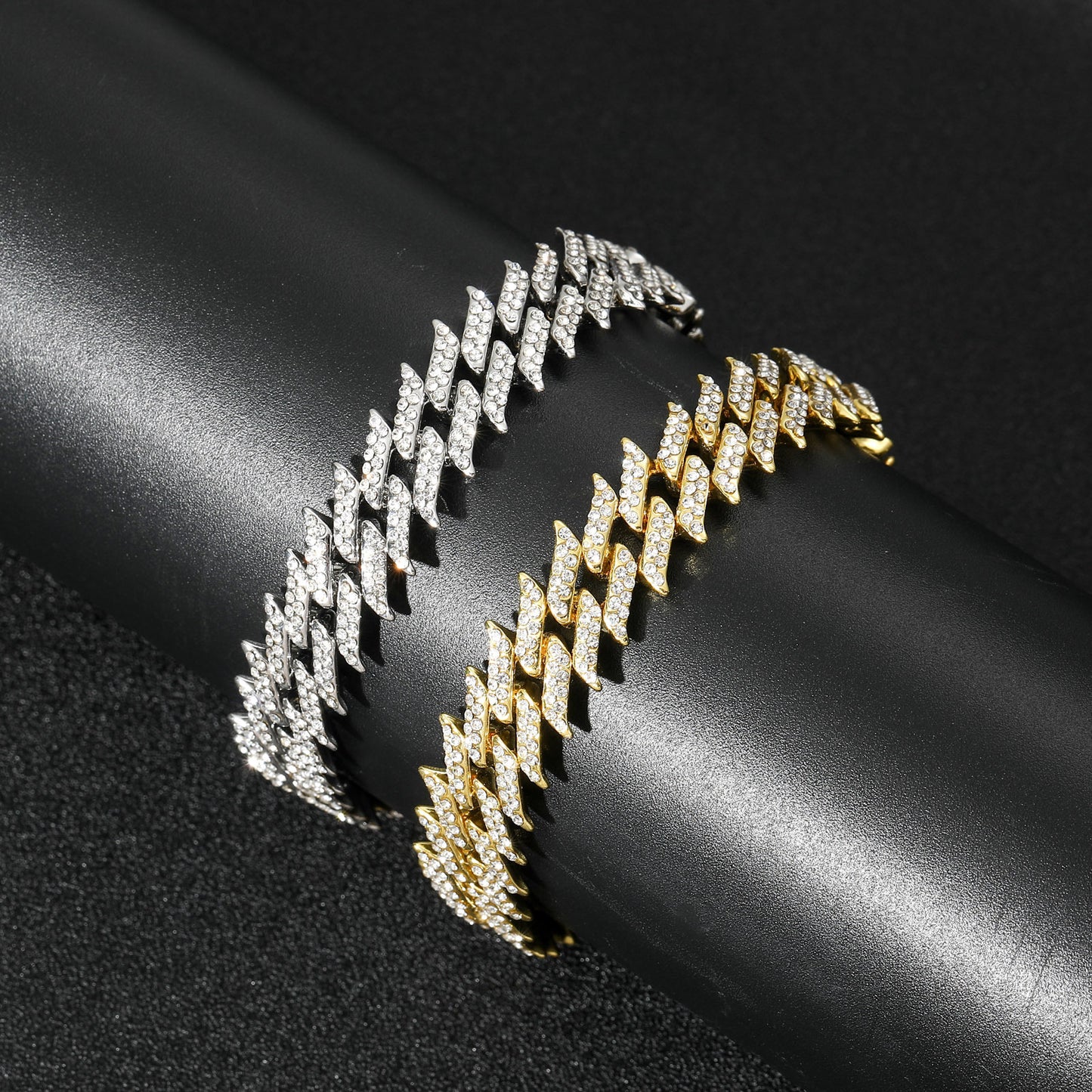 Hip Hop Punk Cuban Link Alloy Bracelet for Men