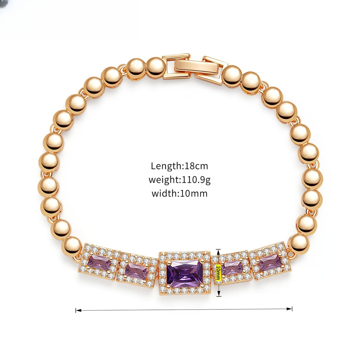 Geometric Gemstone Statement Bracelet for Women product image