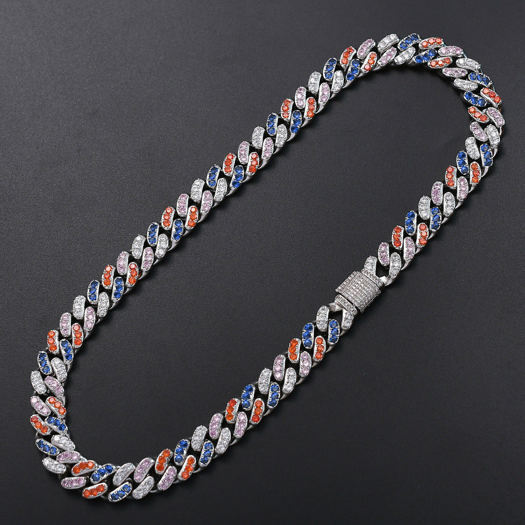 Hip Hop Cuban Link Cubic Zirconia Bracelet for Men