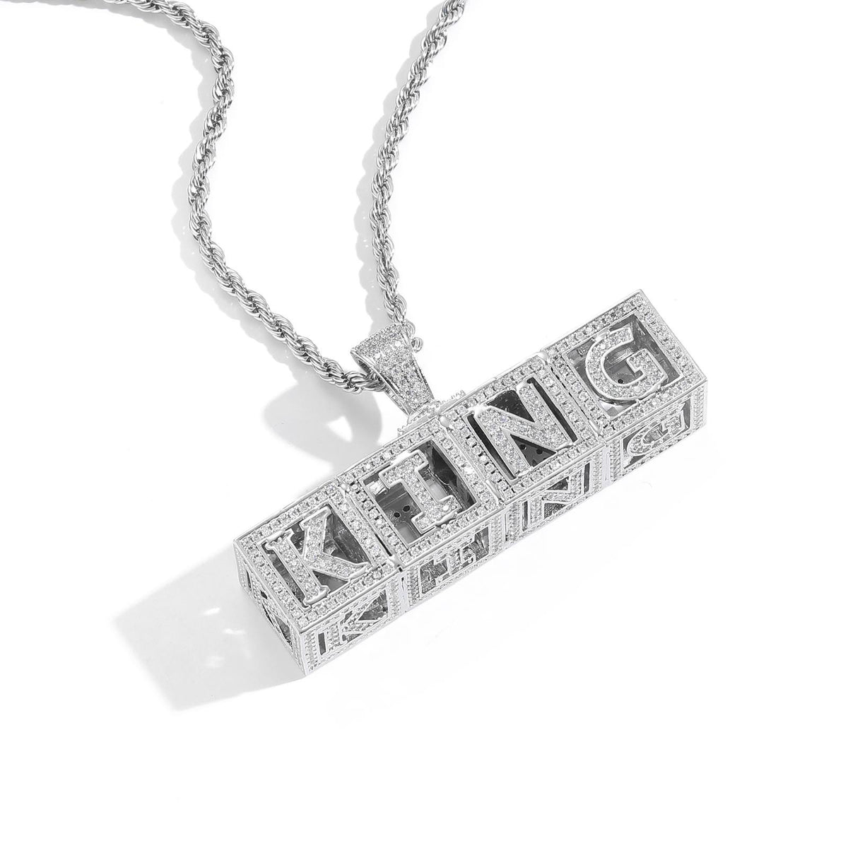 Hip Hop Letter Stainless Steel Pendant Necklace for Men and Women product image