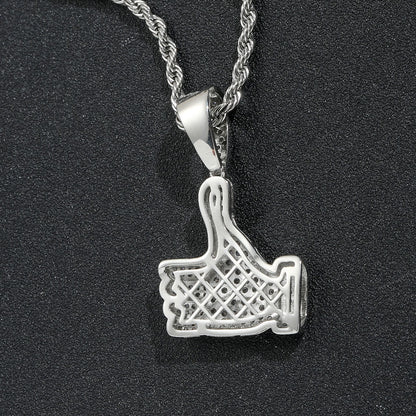 Fashion Cubic Zirconia Pendant Necklace for Men and Women