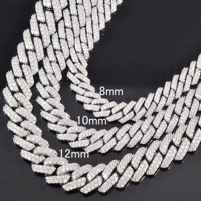 Double Row Oval Cuban Chain for Men