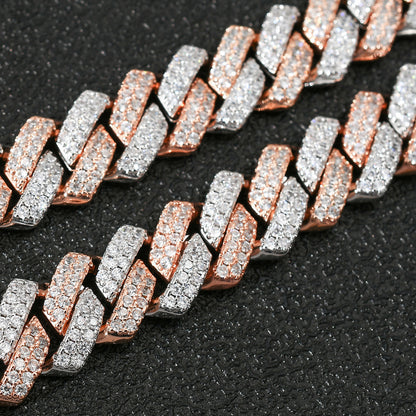 Hip Hop Cuban Link Copper Bracelet for Men
