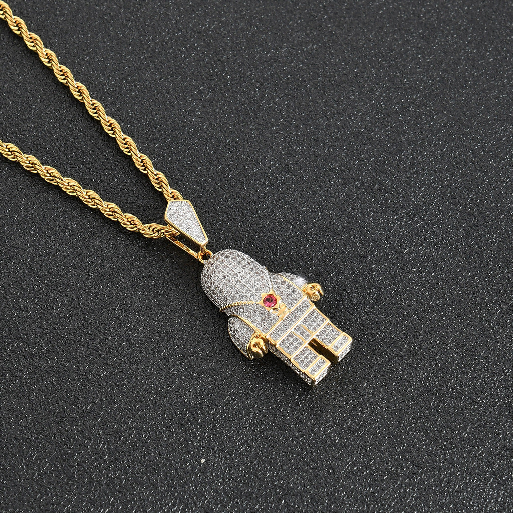 Hip Hop Fashion Stainless Steel Pendant Necklace for Men and Women