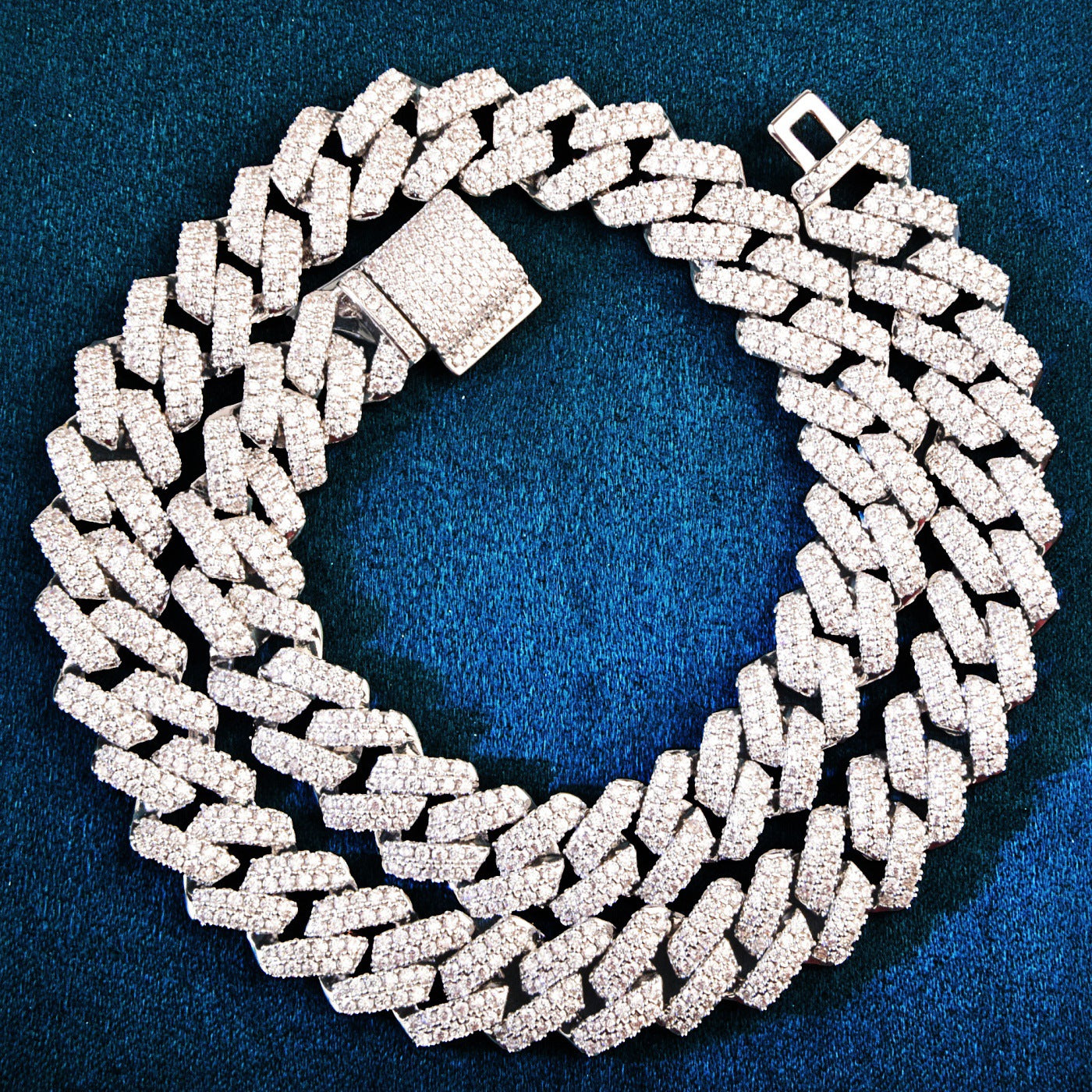 Iced Out Cuban Link Chain Necklace for Men Unisex Hip Hop