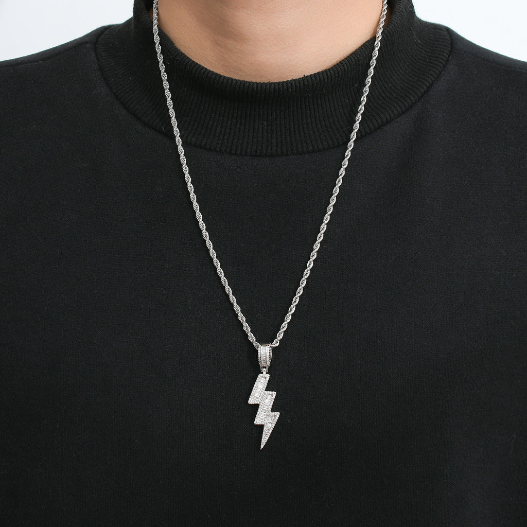 Hip Hop Cat Copper Pendant Necklace for Men and Women