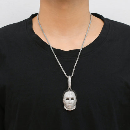 Hip Hop Fashion Cubic Zirconia Pendant Necklace for Men and Women