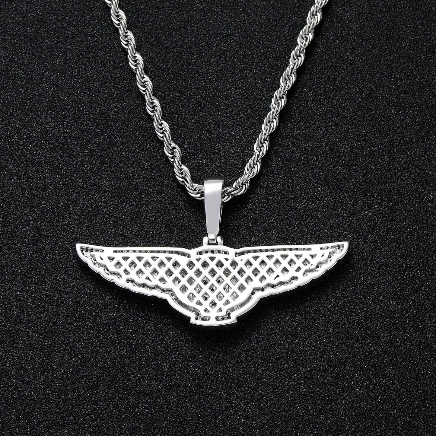 Hip Hop Fashion Cubic Zirconia Pendant Necklace for Men and Women