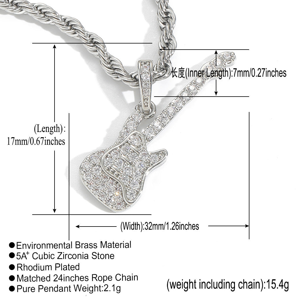Hip Hop Punk Fashion Copper Pendant Necklace for Men and Women