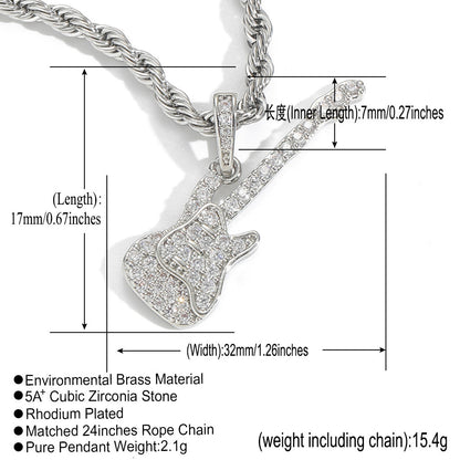 Hip Hop Punk Fashion Copper Pendant Necklace for Men and Women