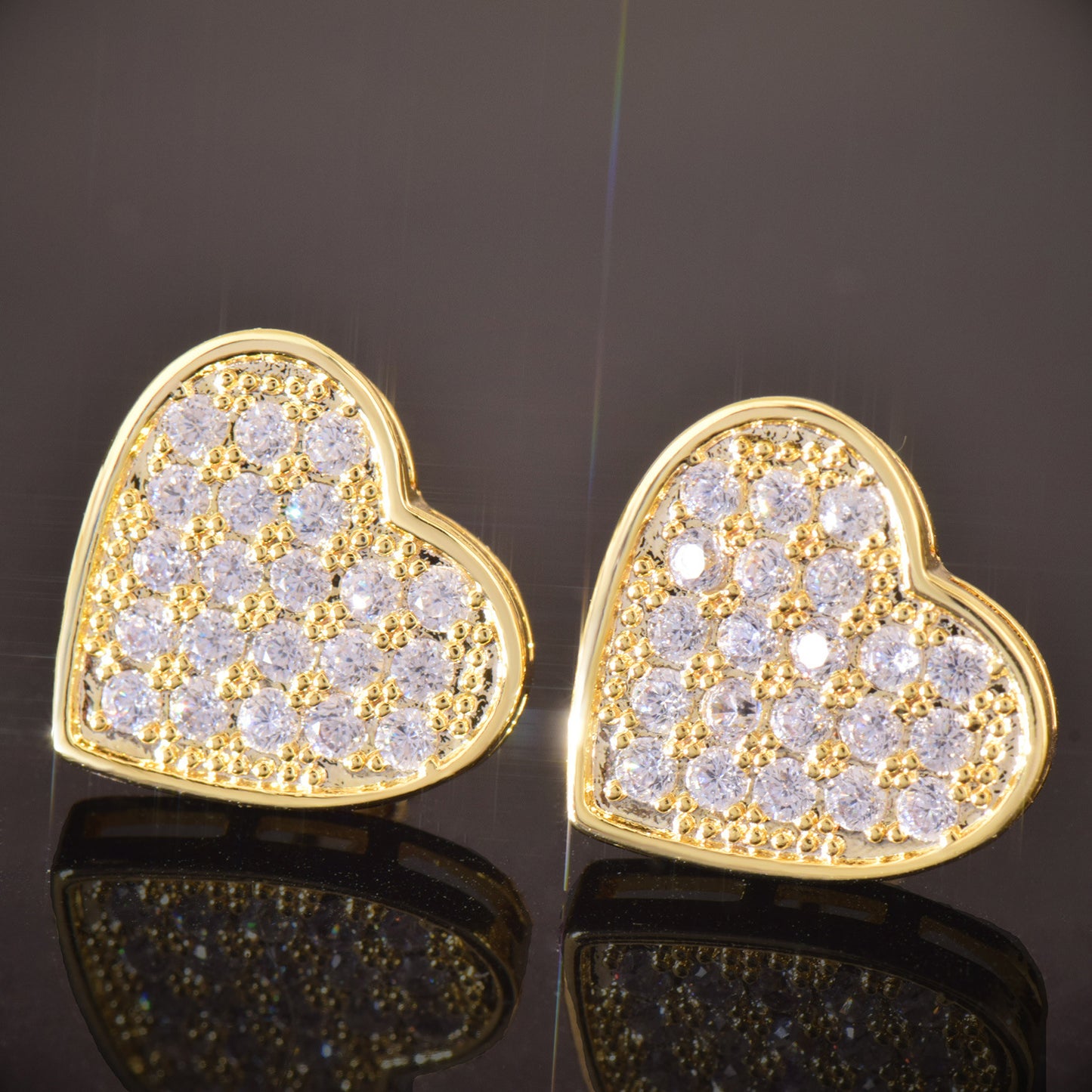 Heart Stud Earrings