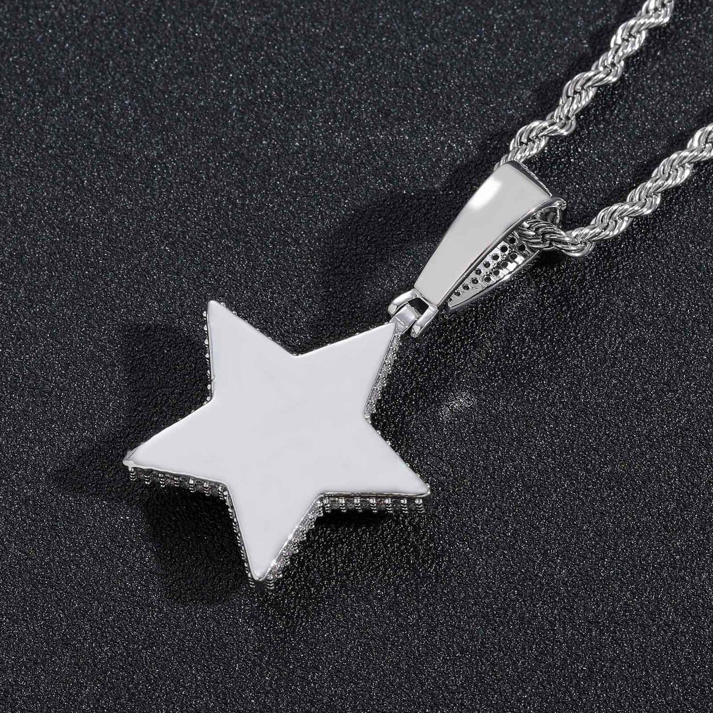 Hip Hop Star Copper Pendant Necklace for Men and Women