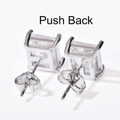 Unisex Princess Stud Earrings Statement Gift