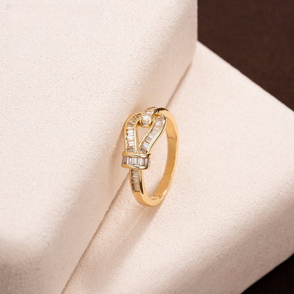 Women’s Minimalist Clover Statement Ring