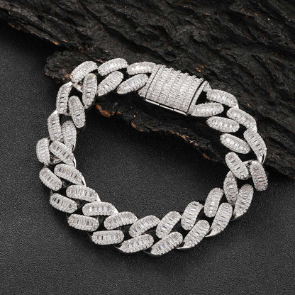 Hip Hop Minimalist Fashion Cubic Zirconia Ring for Men and Women