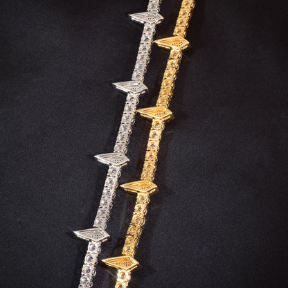 Iced Out Spike Pendant Necklace