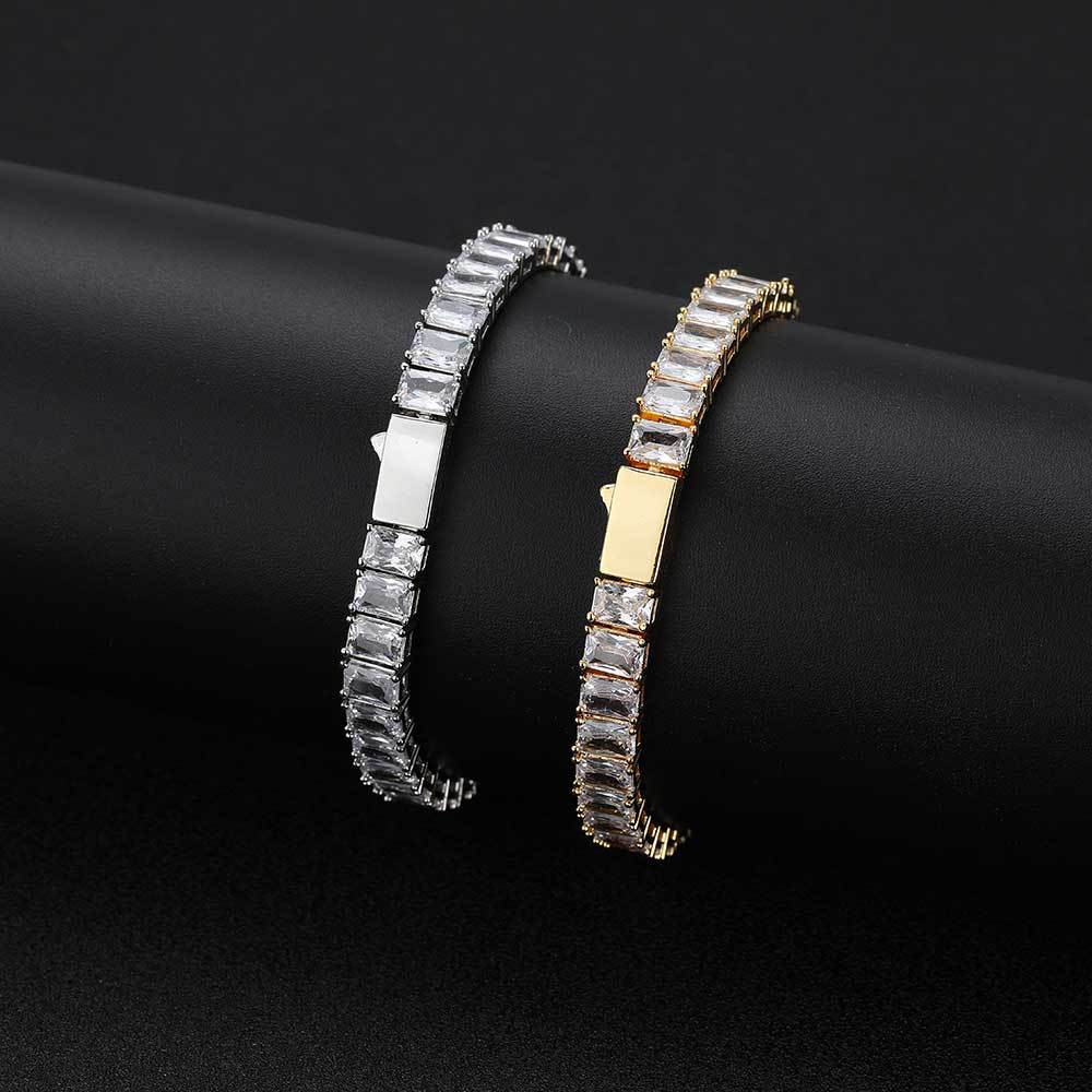 6 mm Rectangular CZ Tennis Copper Bracelet - CHA270 product image
