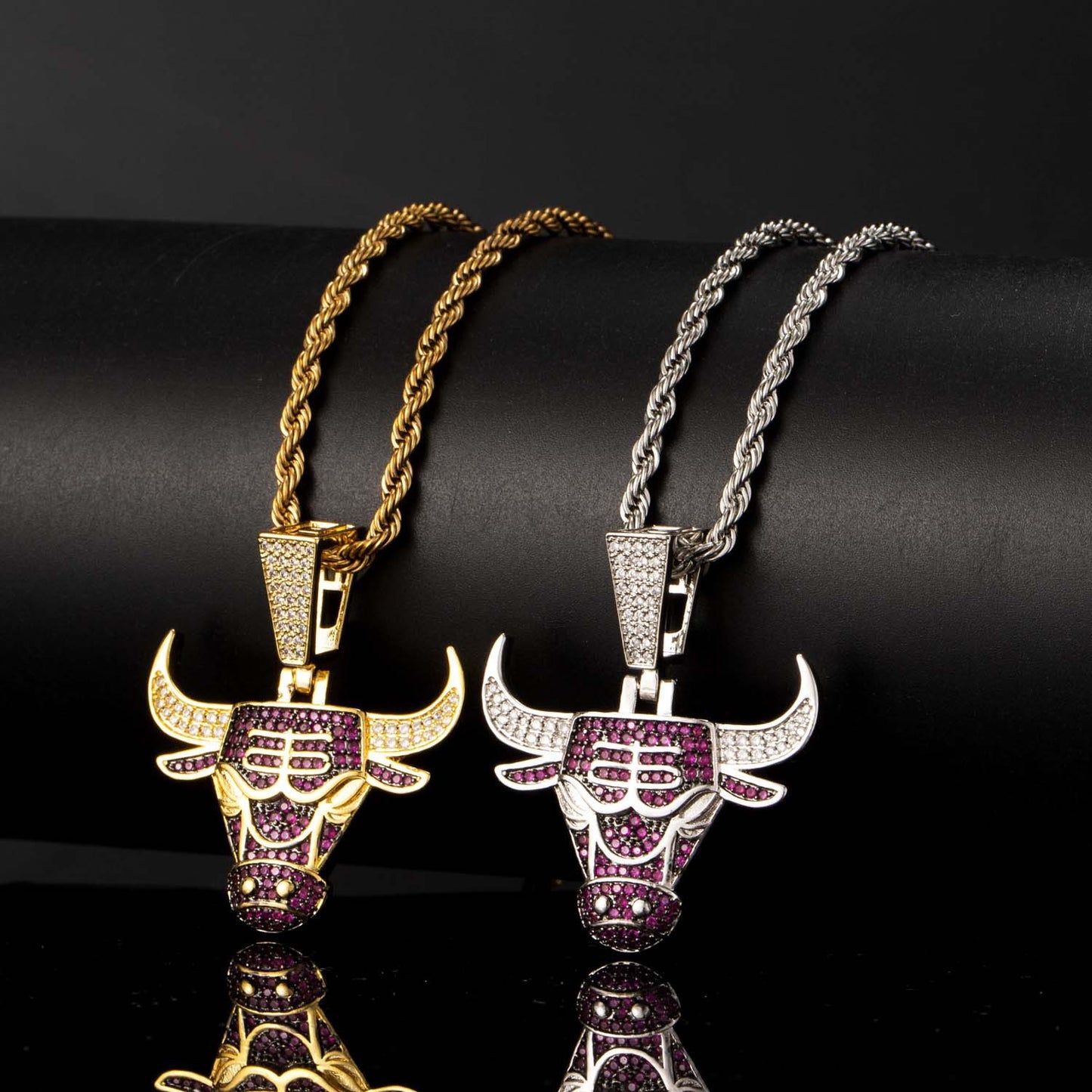 Hip Hop Fashion Cubic Zirconia Pendant Necklace for Men and Women
