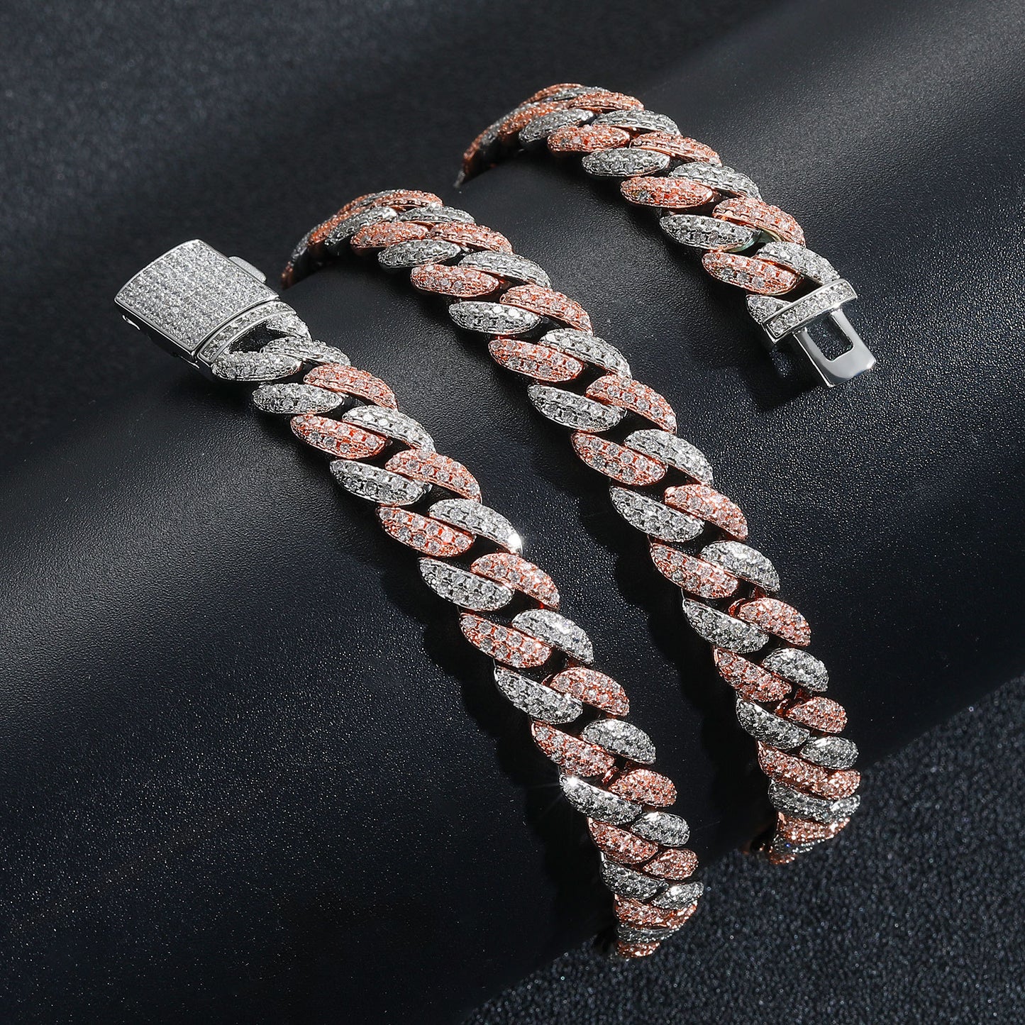 Hip Hop Cuban Link Cubic Zirconia Necklace for Men