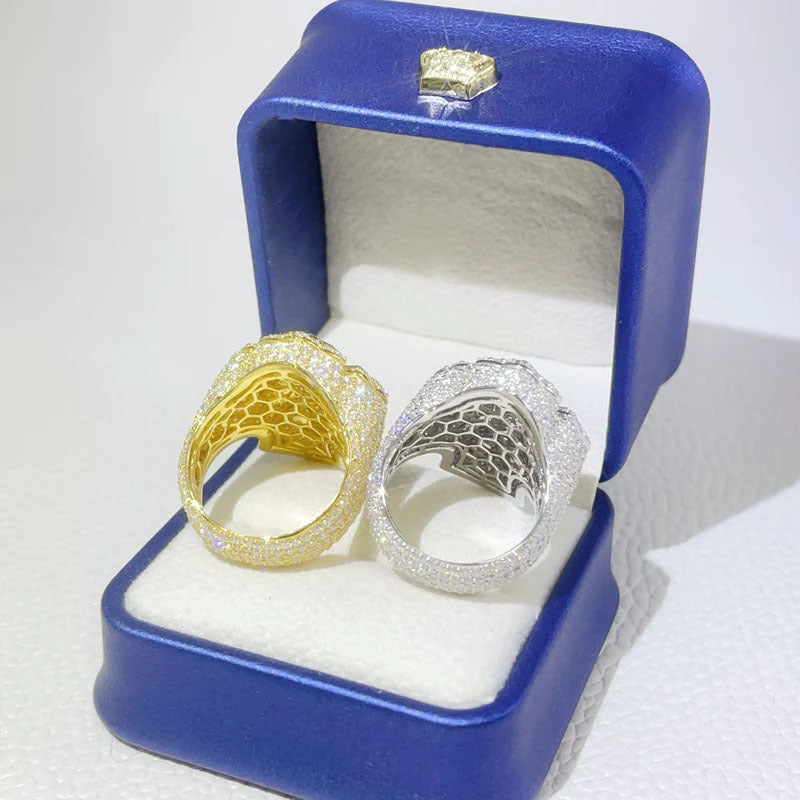 Unisex Iced Out Cross Statement Ring product image
