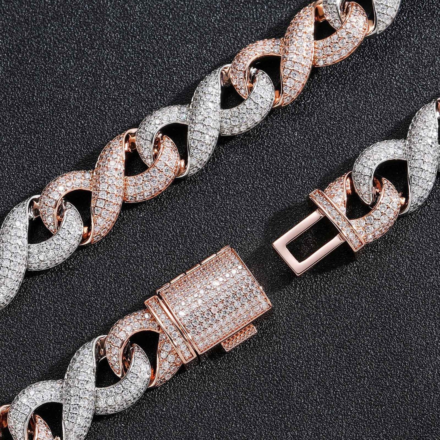 Hip Hop Cuban Link Cubic Zirconia Bracelet for Men