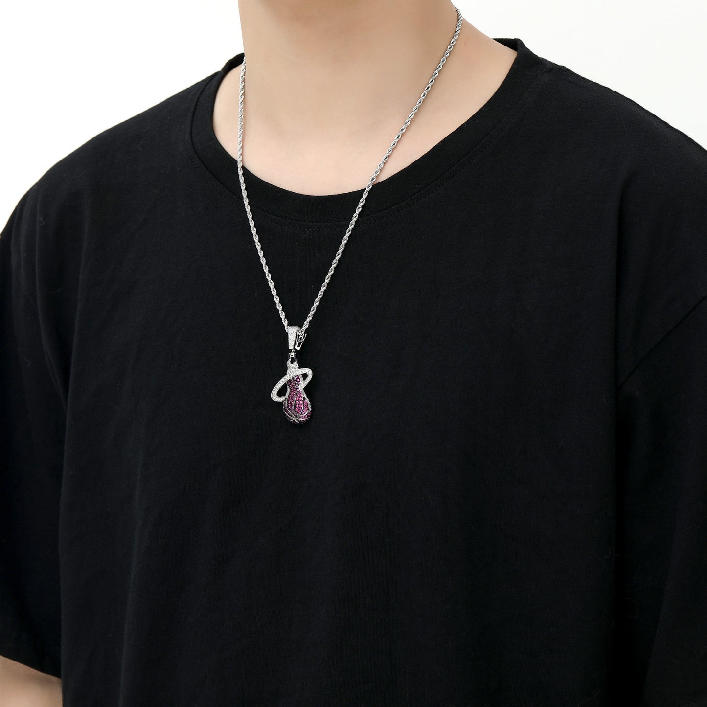 Hip Hop Fashion Copper Pendant Necklace for Men and Women